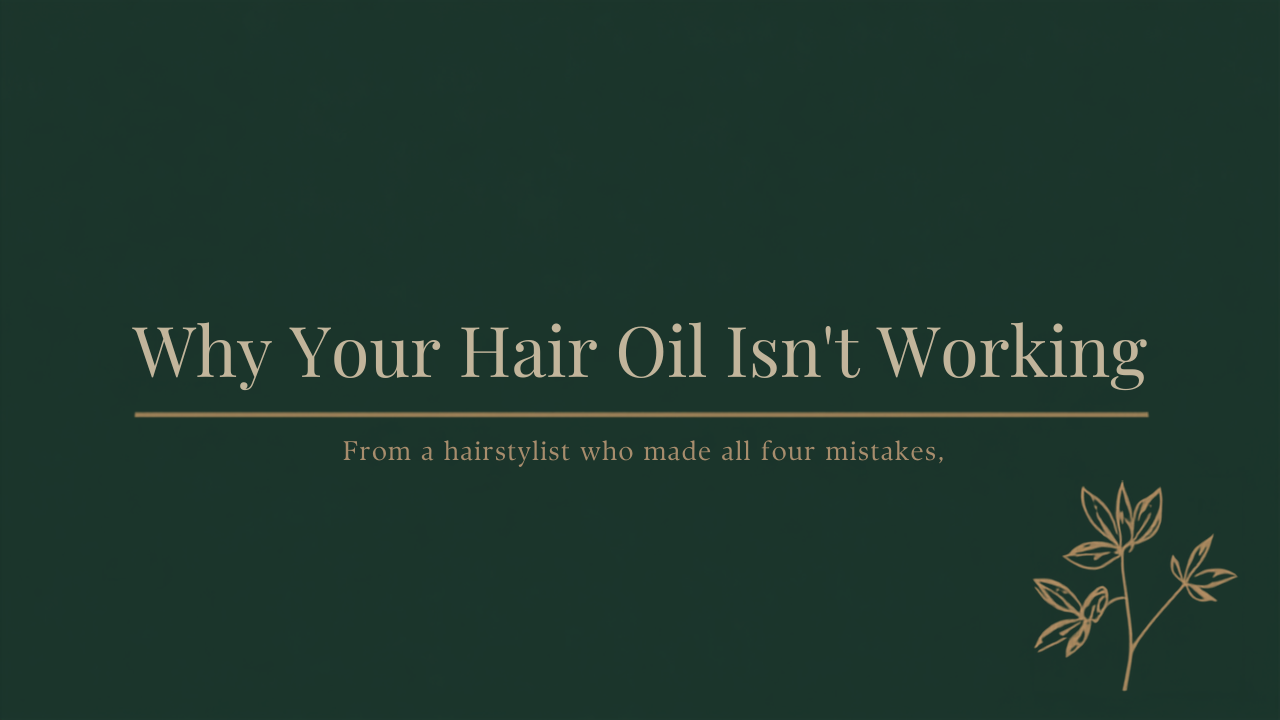 Motiya blog banner reading Why Your Hair Oil Isn't Working